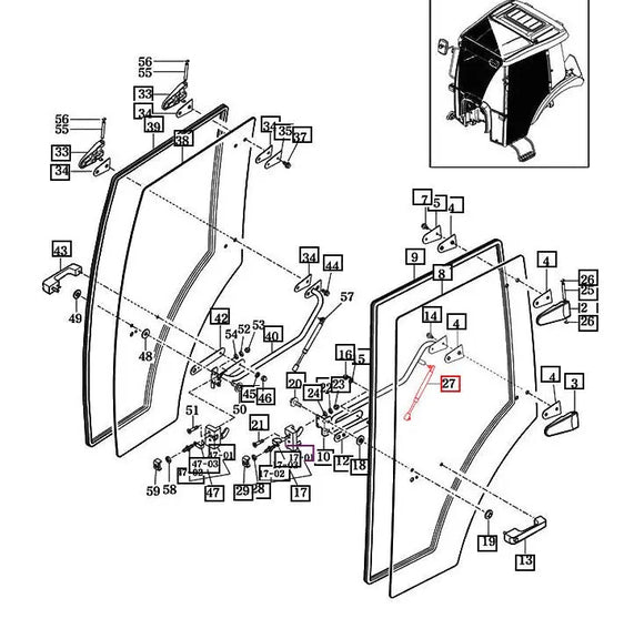 Door Damper LH Mahindra Direct Parts