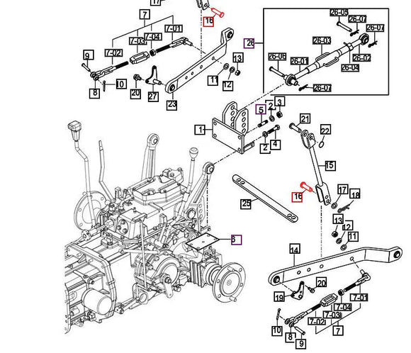 Mahindra 3 Point Pin 16 x 60 79636130050 Mahindra Direct Parts