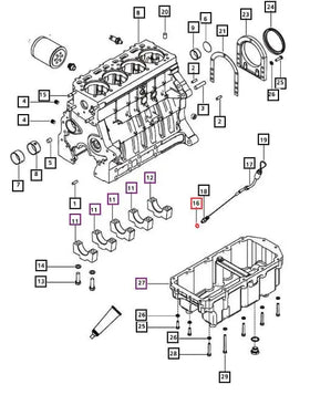 Mahindra Dipstick Adapter Copper Washer 001081724R2 Mahindra Direct Parts