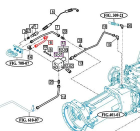 Mahindra Hydraulic Pipe to Valve 16705104400GB Mahindra Direct Parts
