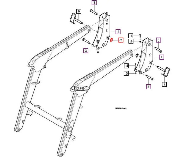 Mahindra Loader Keeper Pin  14215020020 Mahindra Direct Parts