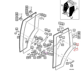 Mahindra Lower Door Hinge 14527052400 Mahindra Direct Parts