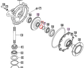 Mahindra Parts Snap C Ring V7041400500 Mahindra