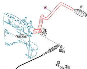 Mahindra Shuttle Shift Lever 12622832000GB Mahindra