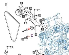 Mahindra Tractor A/C Compressor Belt Tensioner Bearing  V6001506302 Mahindra