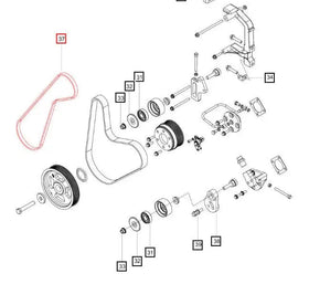 Mahindra Tractor Air Conditioning Belt 006010701F1 Mahindra Direct Parts