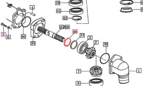 Mahindra Tractor C-Ring Hole 80 V7051400800 Mahindra Direct Parts