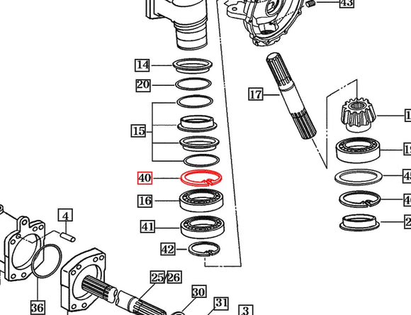 Mahindra Tractor C-Ring V7051400950 Mahindra Direct Parts