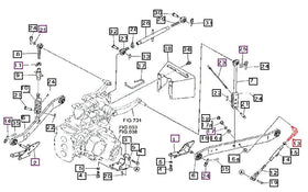 Mahindra Tractor Chain Stabilizer Link, 3 Point Arm Side Mahindra