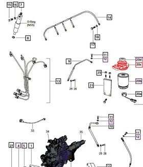 Mahindra Tractor Filter Head 006008906B1 Mahindra