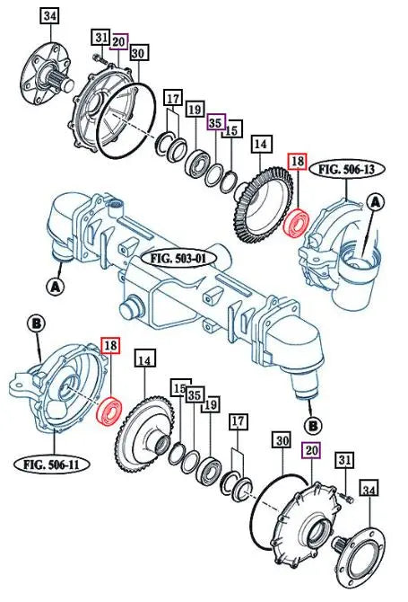 Mahindra Tractor Front Axle Final Drive Case Inner Bearing V6041106208 Mahindra