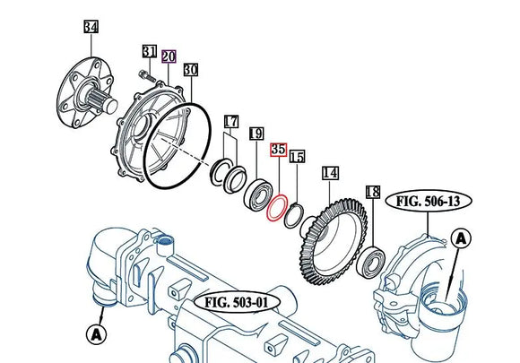 Mahindra Tractor Front Axle Hub Washer 16709510081 Mahindra