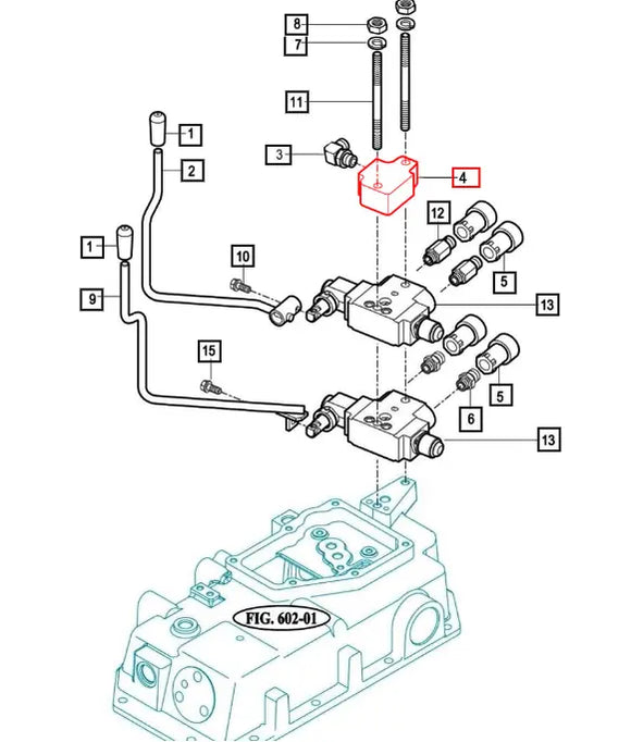 Mahindra Tractor Hydraulic Auxiliary  Control Valve Cover 17995080970 Mahindra