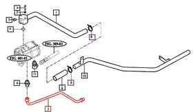 Mahindra Tractor Hydraulic Delivery Pipe Hardline 12625104201GB Mahindra