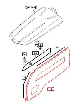 Mahindra Tractor LH Left Side Panel / Cover 12396013000MR Mahindra