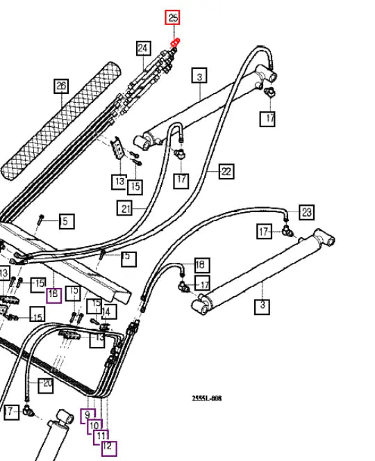 Mahindra Tractor Loader Hydraulic Male 1/2 Quick Disconnect V7740010801 Mahindra
