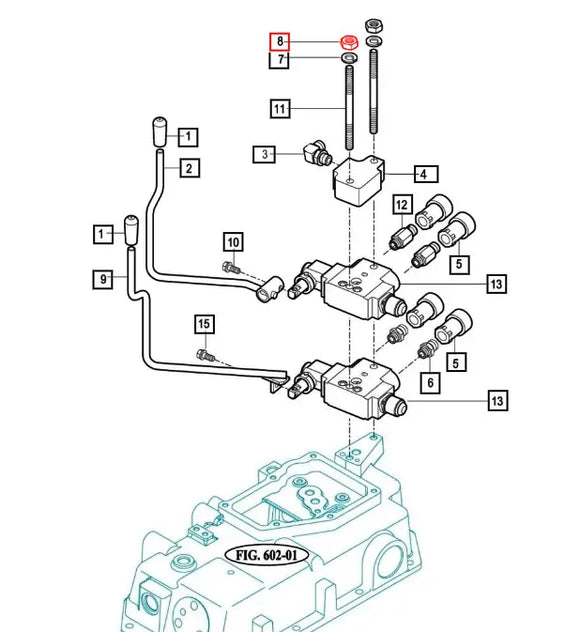 Mahindra Tractor M10 Nut V3043600100 Mahindra