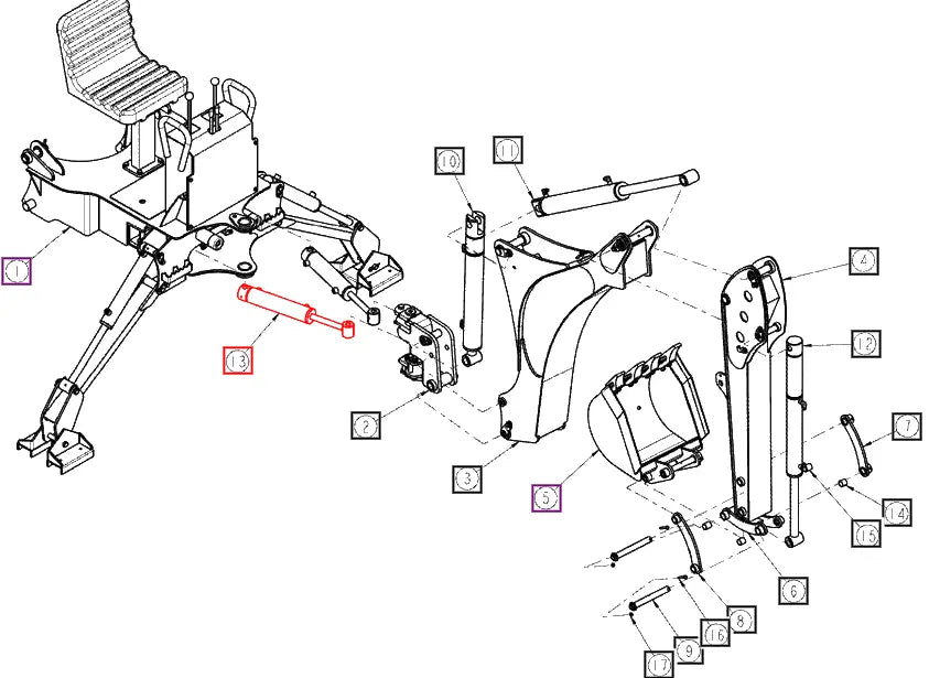 Limited Availability) Mahindra Tractor Backhoe Right Or Left Swing