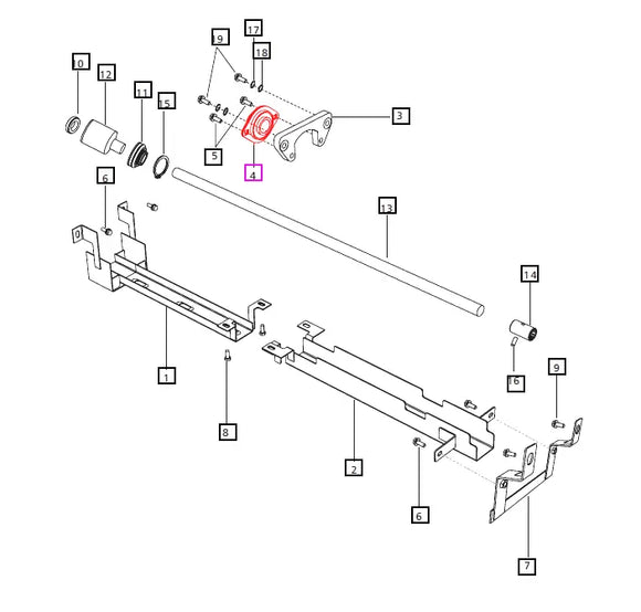Mahindra Tractor Support Bearing 006500998C2 Mahindra Direct Parts