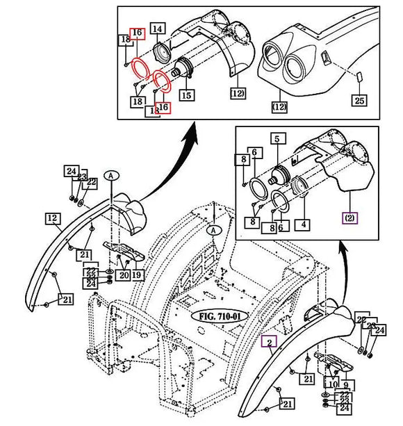 Mahindra Tractor Tail Light Retainer Ring Mahindra