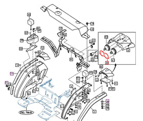 Mahindra Tractor Taillight Fix Plate Right Hand RH / Left Hand LH 13016061300 Mahindra Direct Parts
