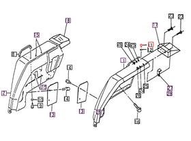 Mahindra Tractor Trim Clip 15276040020 Mahindra Direct Parts