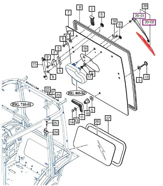 Mahindra Tractor Wiper Blade 16997035100 Mahindra