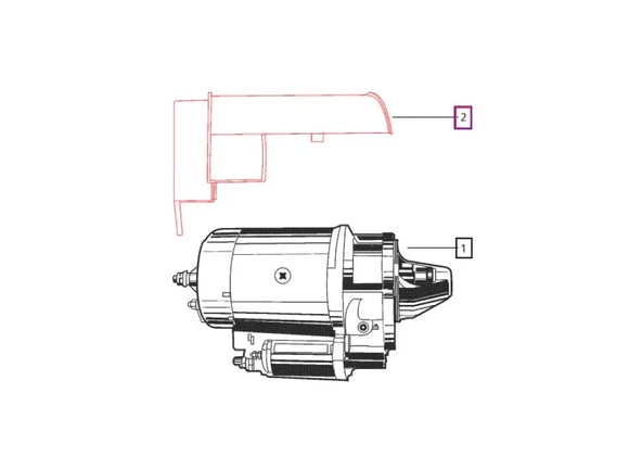 Shield For Starter Motor Mahindra Tractor 005556674R2 Mahindra