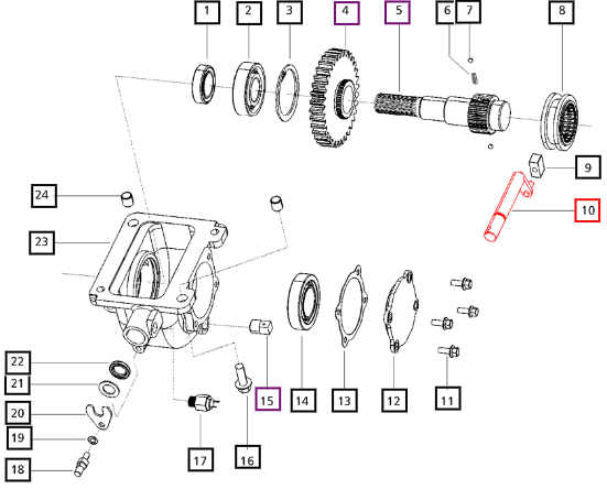 Mahindra Transfer Case Arm 000016303P04