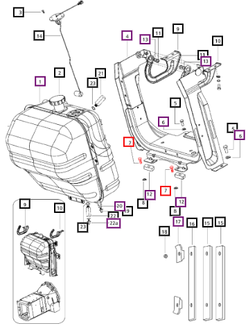 Mahindra 7/16x2 1/4 Bolt 000017549R1