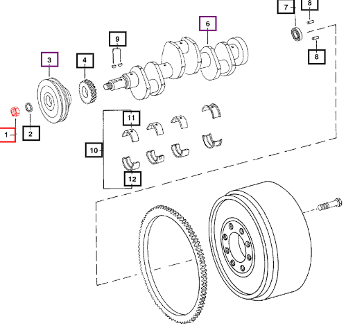 Mahindra Nut Crankshaft 000022073RD