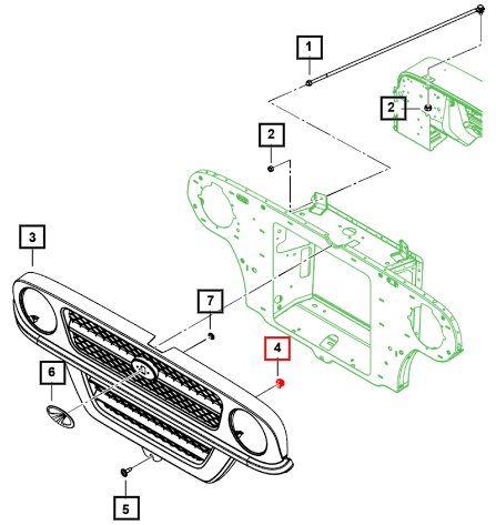 Mahindra Nut-M6-Push In-Square 0000AUA00071N