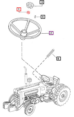 Mahindra Nut 5/8'' UNF 000103030