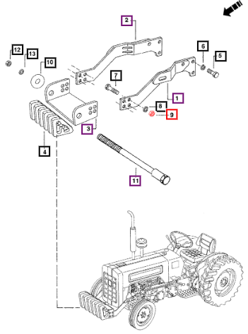 Mahindra Nut Hex  (5/8'') G 15.875Mm 000124589