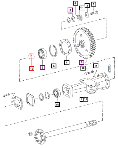Mahindra Collar Rear Axle 001082274R2