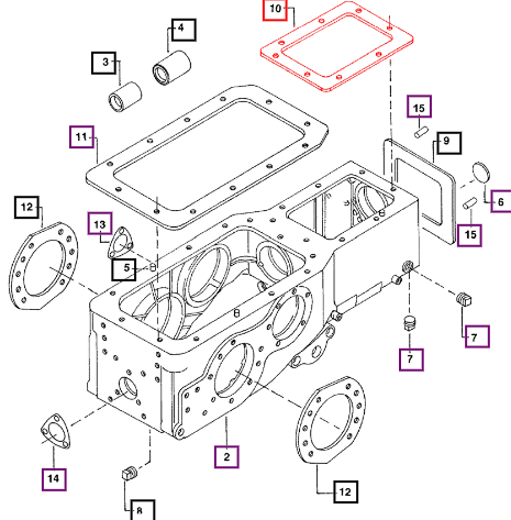 Mahindra Gasket Trans Case -Gear  Shifter Assy 001233553R1