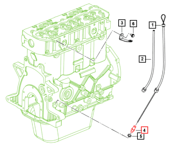 Mahindra Dipstick Adapter 0024617