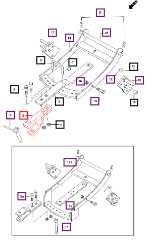Mahindra Clevis (For Drawbar) 003064333R11