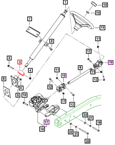 Mahindra Clamp - Steering Column 0039587