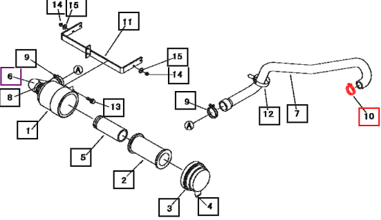 Mahindra Clamp, Hose 00501100480