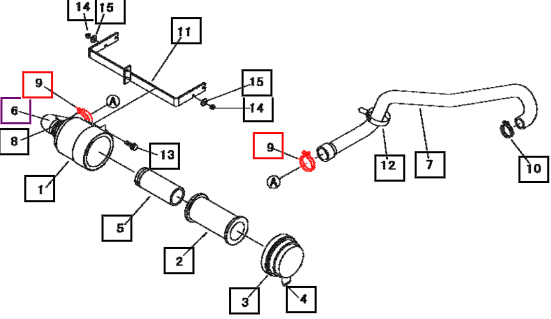Mahindra Clamp, Hose 00501100600