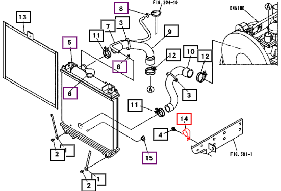 Mahindra Clamp, Hose 00502103104