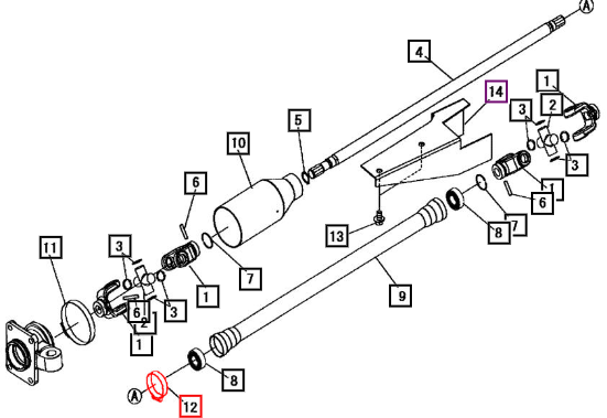 Mahindra Clamp, Hose 00505000500