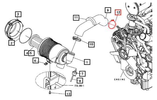 Mahindra Clamp,Hose 00505000800