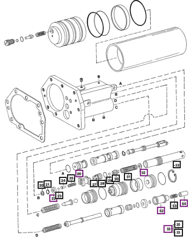 Mahindra Tractor Kit O-ring Valve Control-reg 005555261R91 Mahindra Direct Parts
