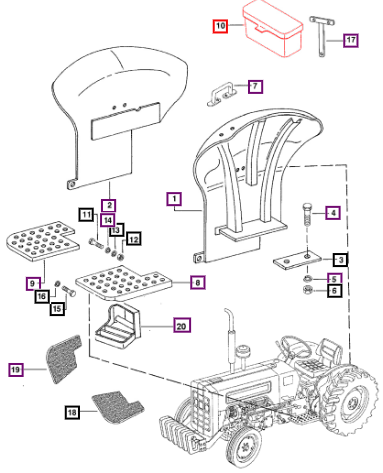 Mahindra Tool Box 005555301R91