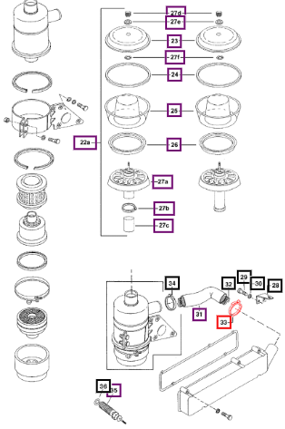 Mahindra Tractor Clip Hose (manifold End) 005555559R91 Mahindra Direct Parts