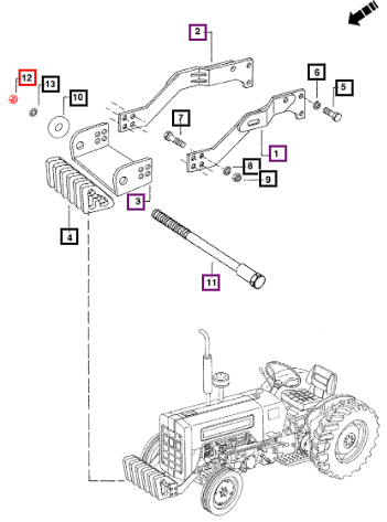 Mahindra Nut UNC Plated 005556439R1