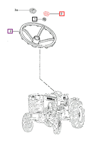 Mahindra Cap Steering 005556786R92