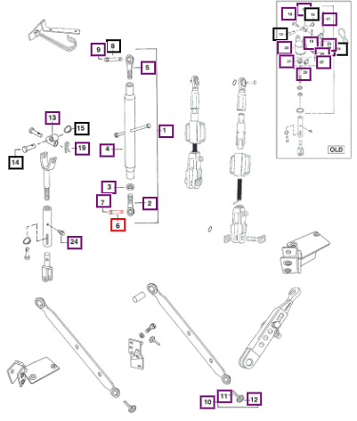 Mahindra Tractor Pin Top Link (cat I ) 005557693R2 Mahindra Direct Parts